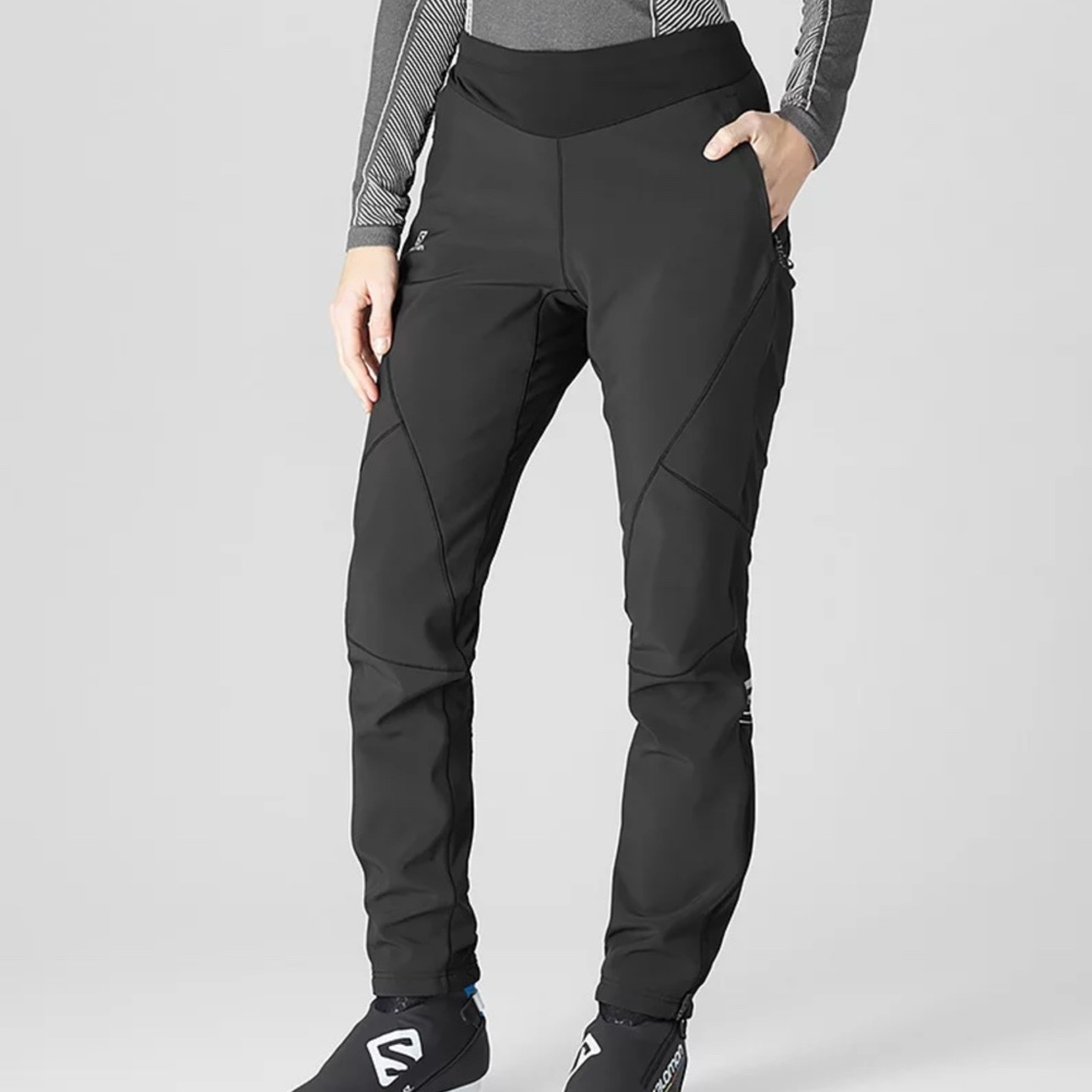 Salomon Spodnie Lightning Warm Softshell Black Pants (XS)